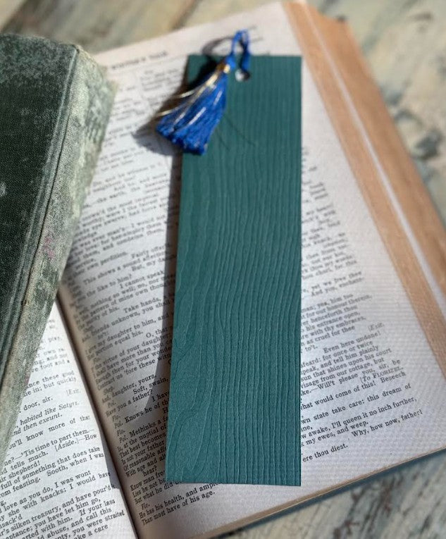 Hand-Painted Watercolor Bookmark, Blue & White China Pattern