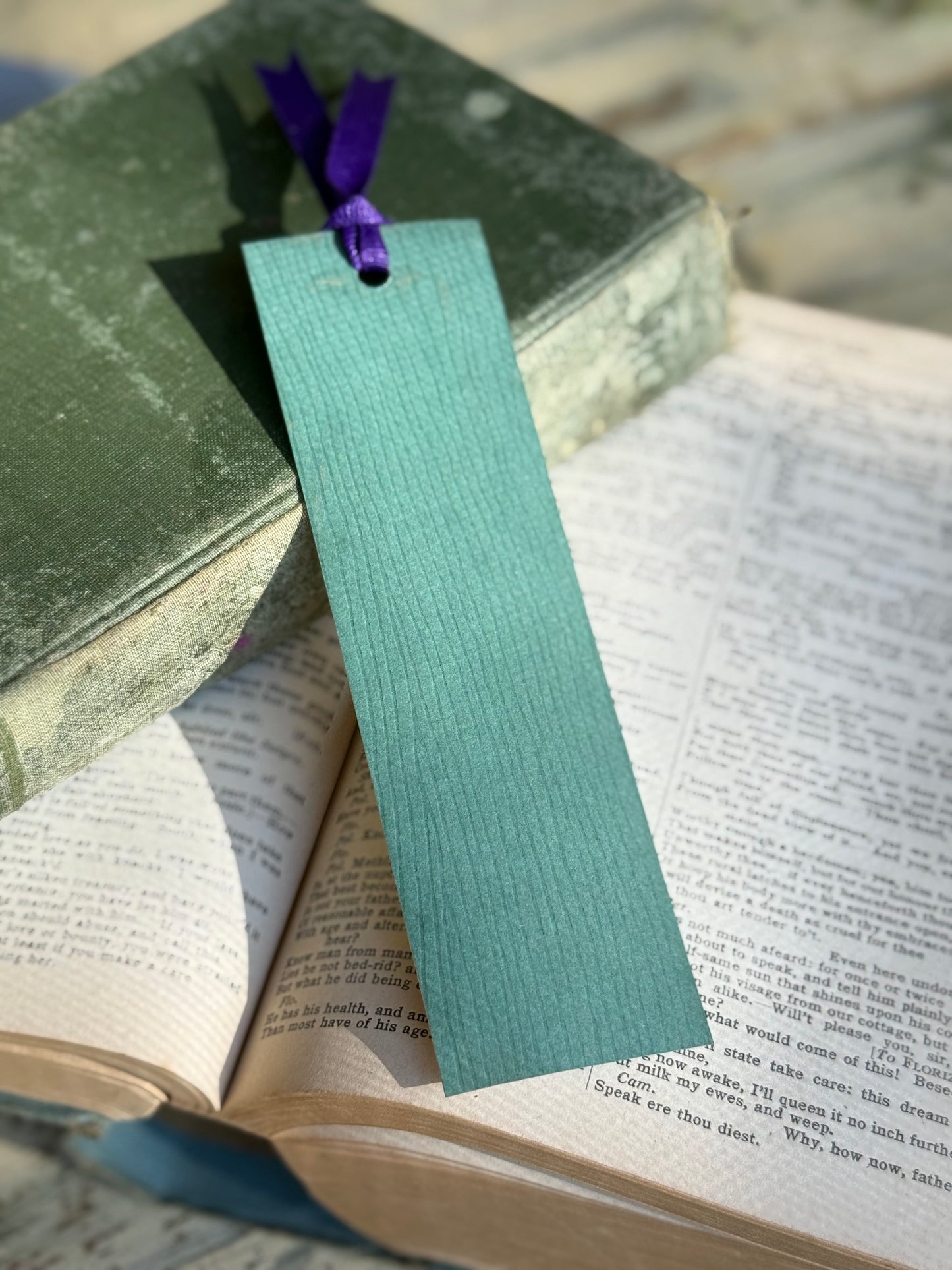 Hand-Painted Watercolor Bookmark, Pink Rose