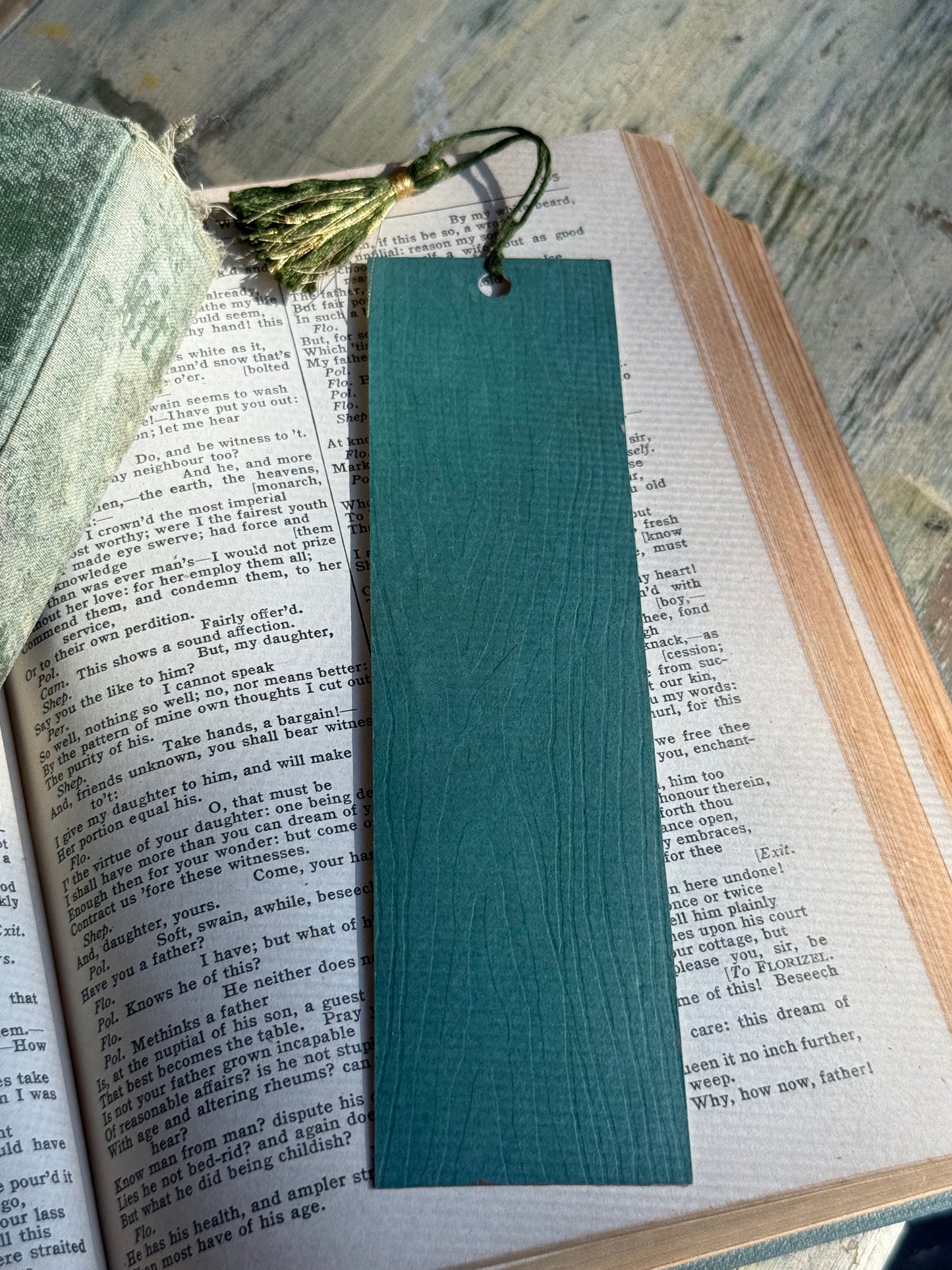 Hand-Painted Watercolor Bookmark, 3 Pink Flowers