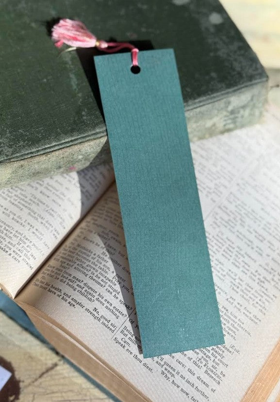 Hand-Painted Watercolor Bookmark, Pink flowers