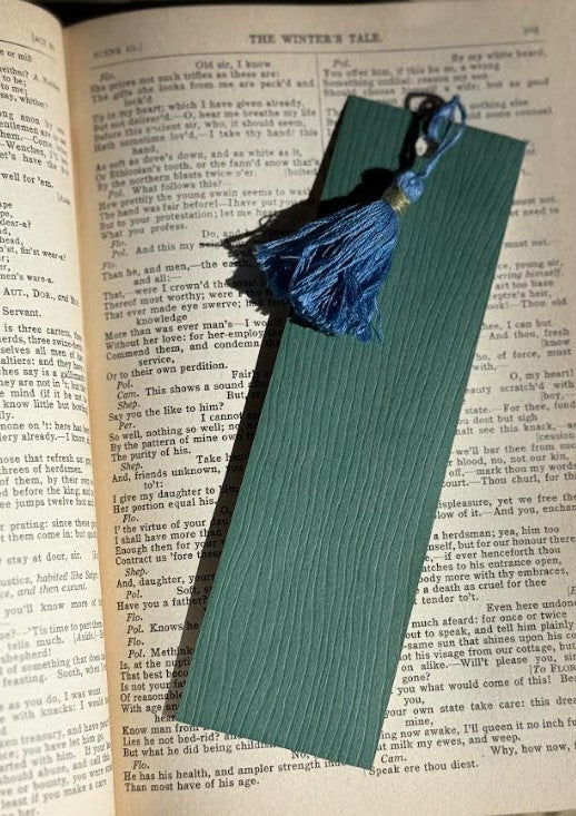 Hand-Painted Watercolor Bookmark, Blue & Yellow Bird