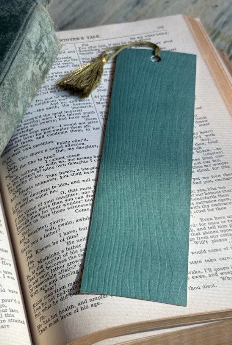 Hand-Painted Watercolor Bookmark, Single Pink Flower