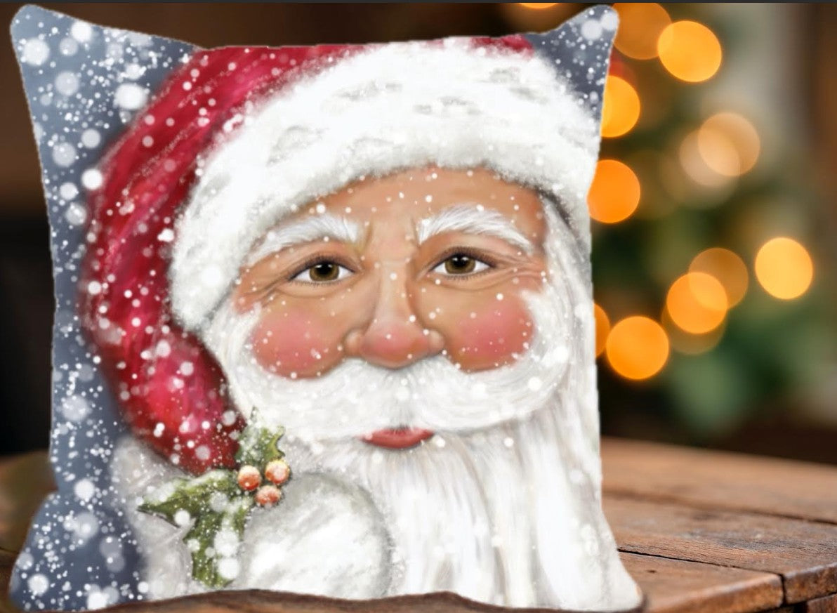 Cozy Santa Christmas Pillow